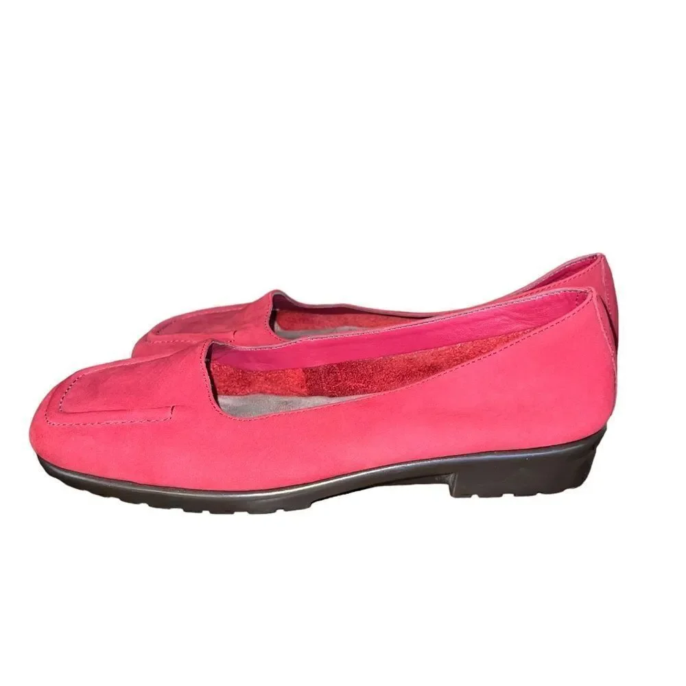 Aerosoles red suede minimalist‎ comfort office flats women’s size 9